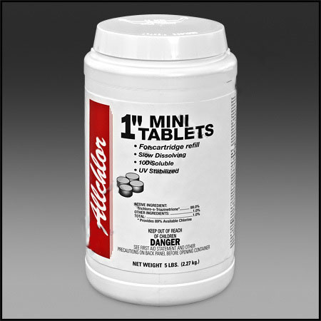 ALL CHLOR STAB 1" SLOW 8 x 5# TABS 8 X 5 LB BOTTLE #1221